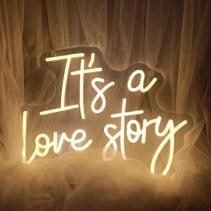 Neonový nápis It´s a love story
