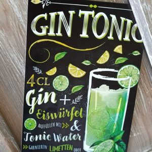 Cedule gin tonic