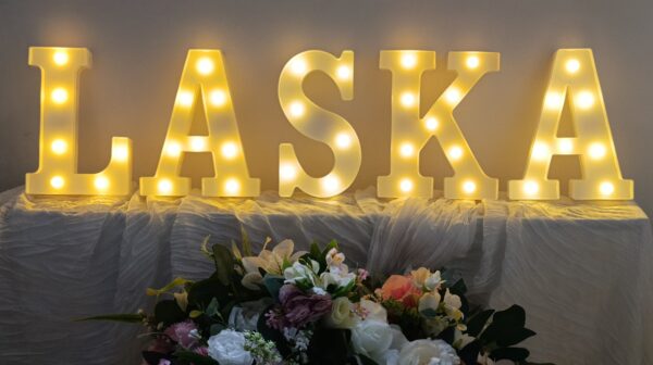 LED nápis LASKA