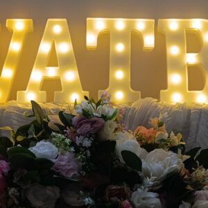 LED nápis SVATBA