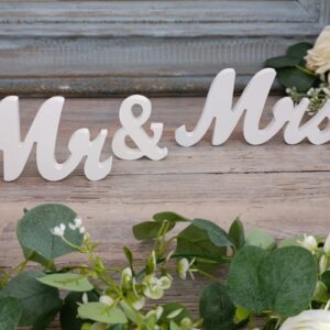 Nápis Mr and Mrs