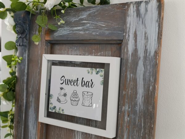 Rámeček bílý Sweet bar