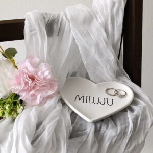 Podnos porcelánový srdce "miluju"