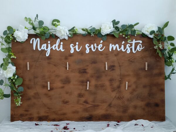 Cedule "Najdi si své místo"