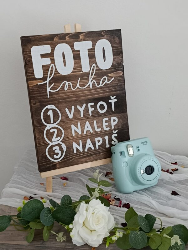 Cedule fotokniha - tmavé dřevo - Image 2