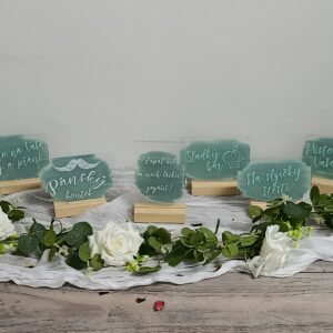 Cedule plexi - green set