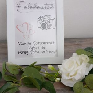 Rámeček bílý fotokoutek