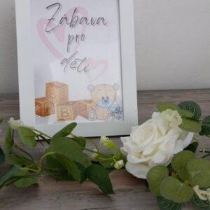 Rámeček bílý zábava pro děti