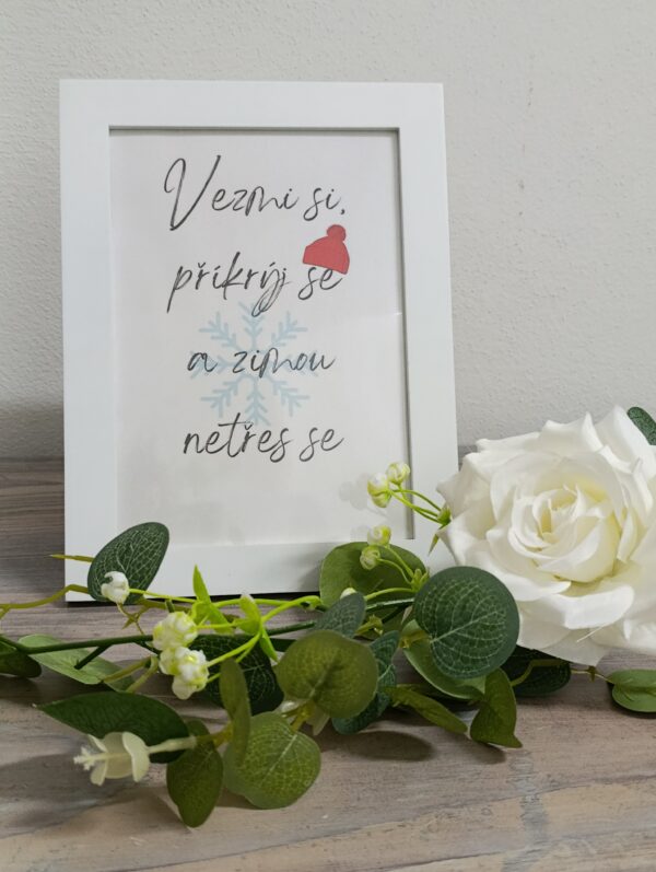Rámeček bílý vezmi si deku