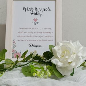 Rámeček "Vzkaz k výročí svatby"